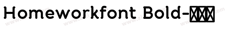Homeworkfont Bold字体转换